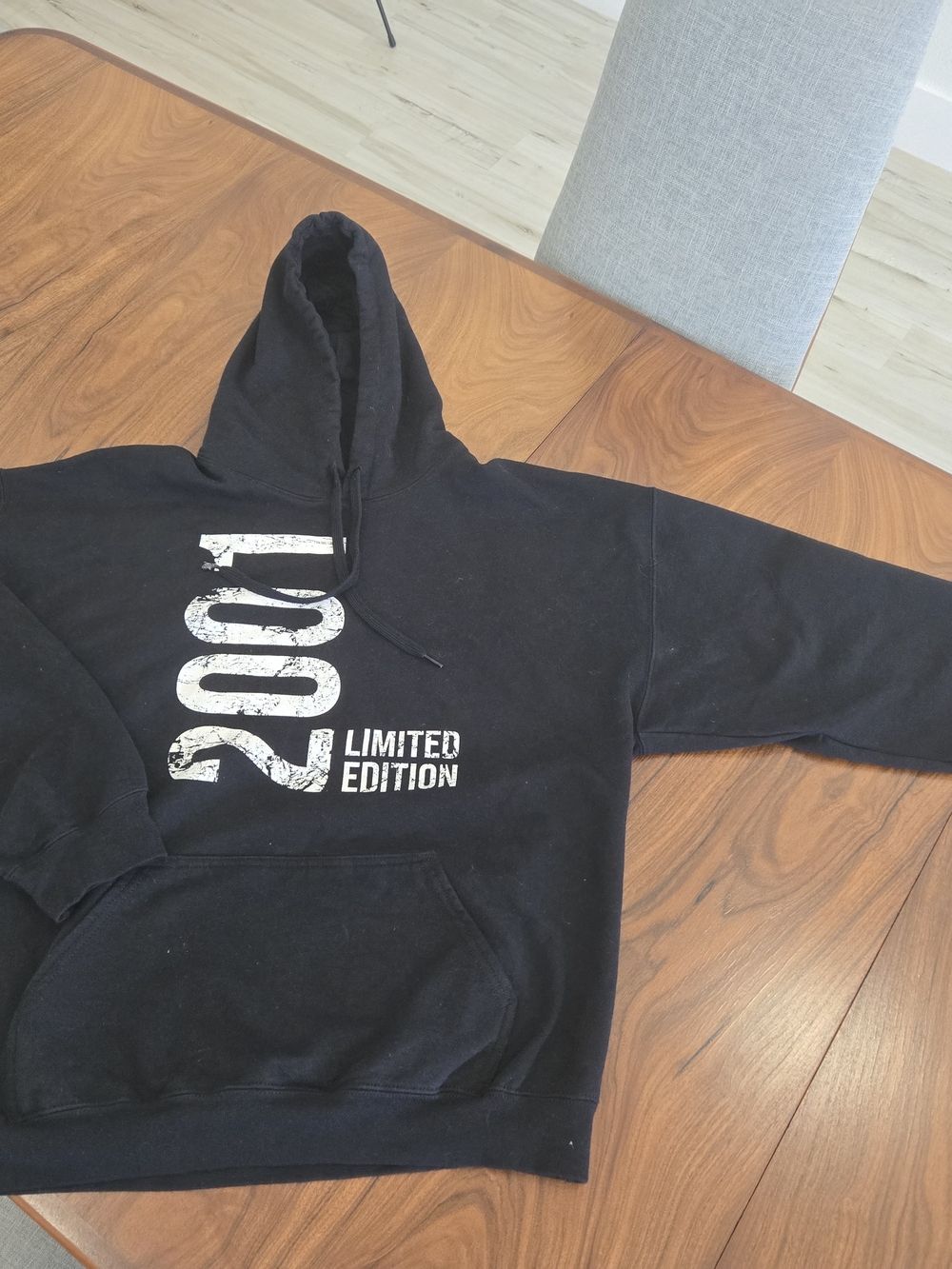 Black "2001 Limited Edition" Men's Hoodie Sweatshirt